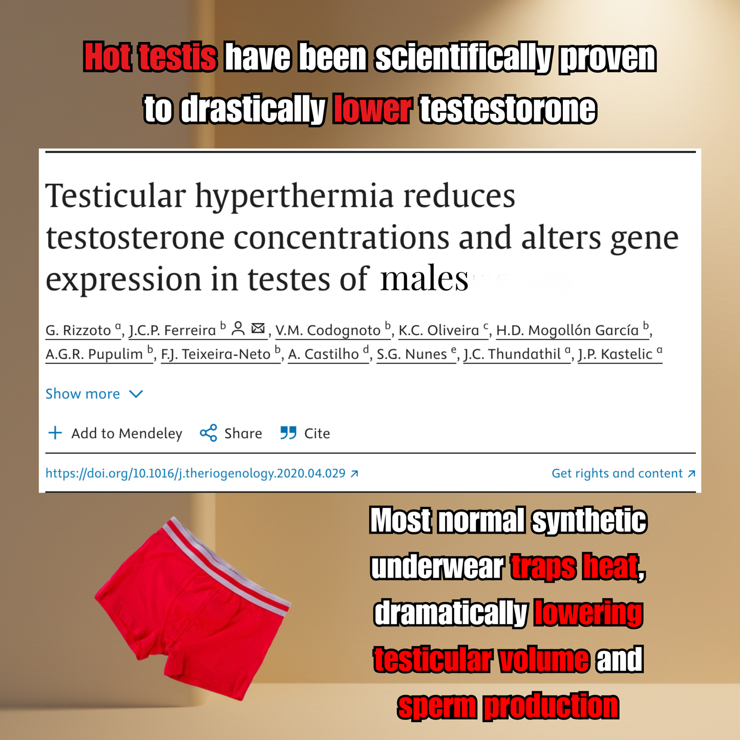 Cotton Boxers With Ice Pack